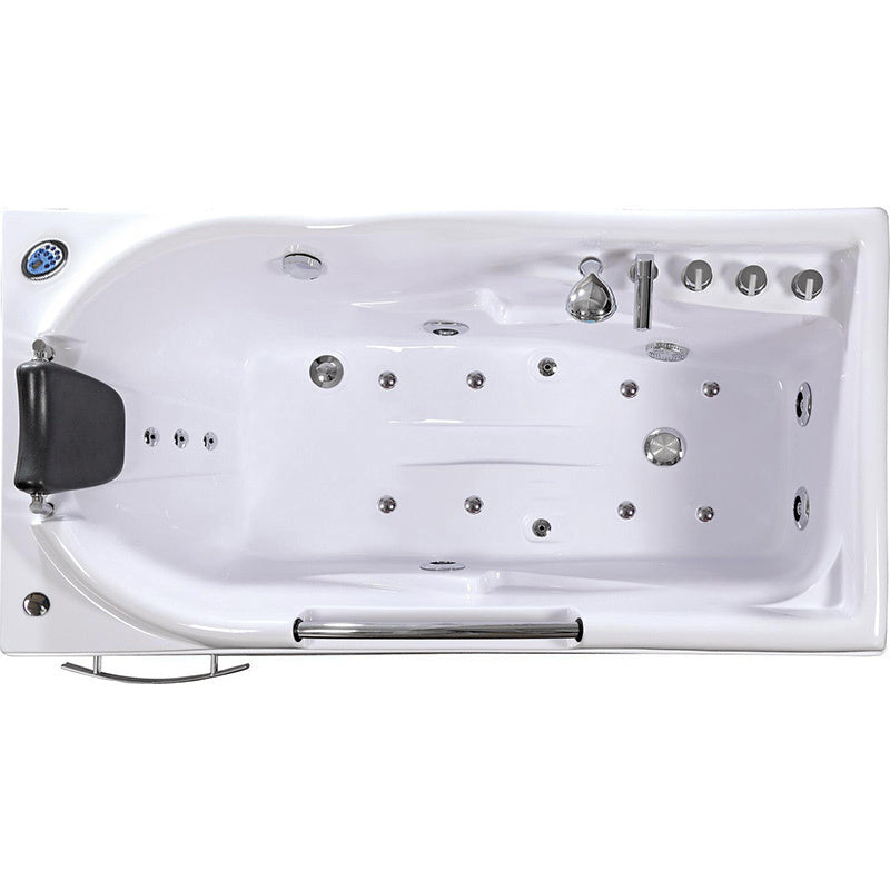 WANNA Z HYDROMASAŻEM Z PODGRZEWACZEM RAMZES 634H BIAŁA 168x85 CM RAMZES-634H-168X85