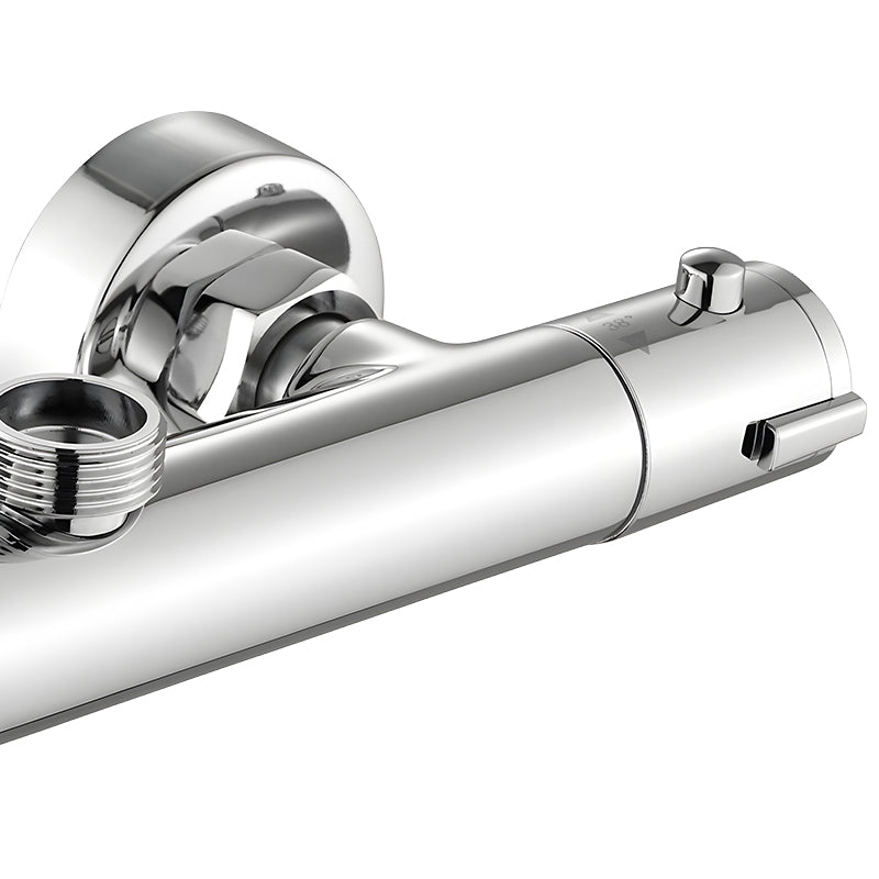 BATERIA PRYSZNICOWA Z TERMOSTATEM ŁAZIENKOWA ŚCIENNA T203A CHROM T203A