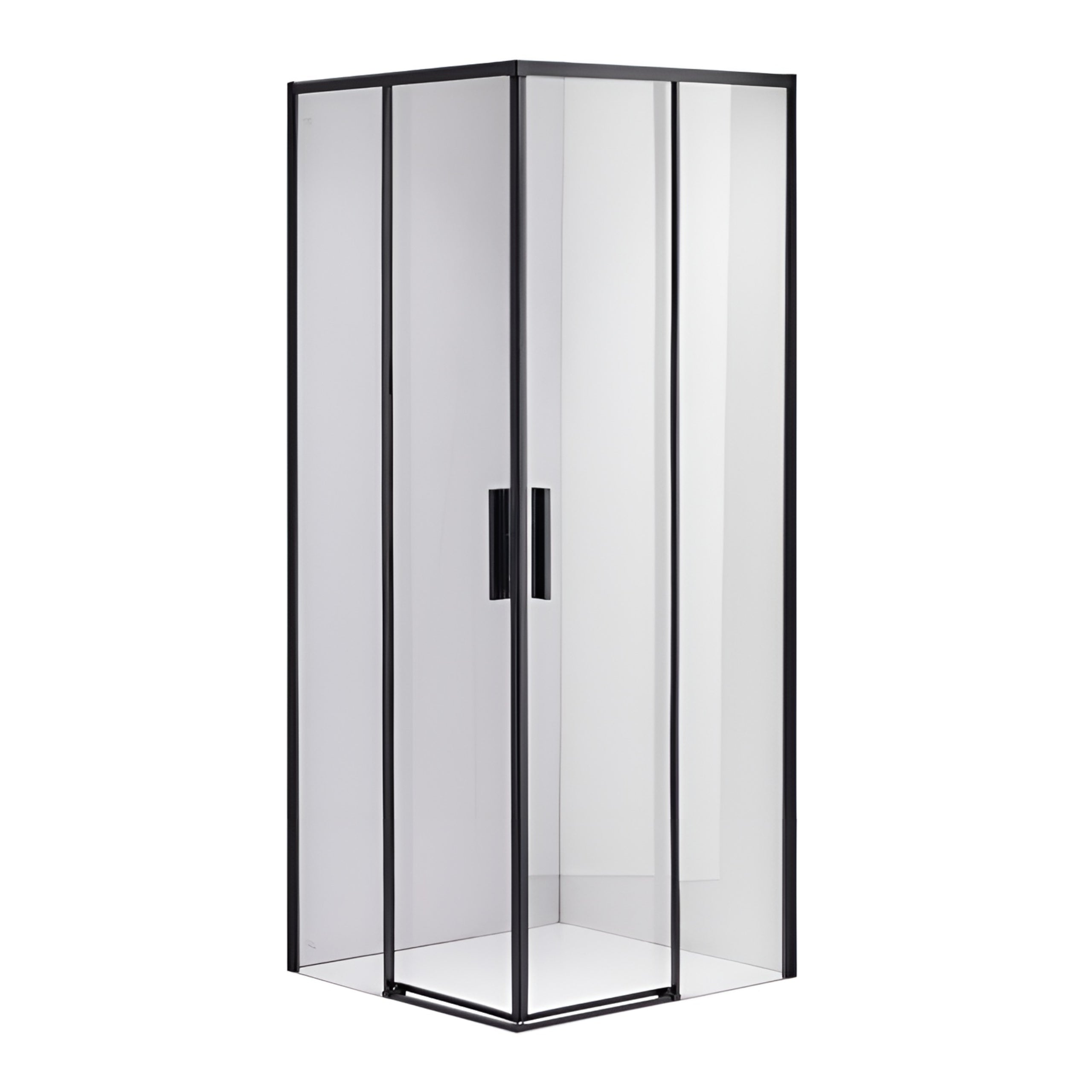 KABINA PRYSZNICOWA KWADRATOWA SUPER SLIM NOVA CZARNA 90x90 CM 6 MM NOVA-BL-90X90