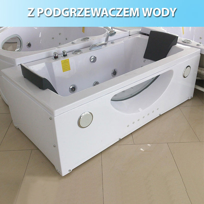 WANNA Z HYDROMASAŻEM LEVANTE 659H BIAŁA 180x90 CM LEVANTE-659H-180X90
