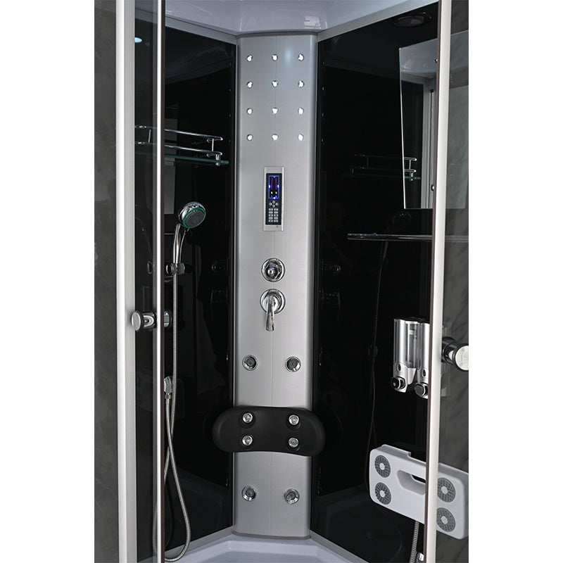 KABINA PRYSZNICOWA Z HYDROMASAŻEM I SAUNĄ WSH7106LS LEWA 120x80 CM WSH7106LS-120X80