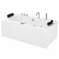 WANNA Z HYDROMASAŻEM Z PODGRZEWACZEM RAMONA 640H BIAŁA 180x90 CM
