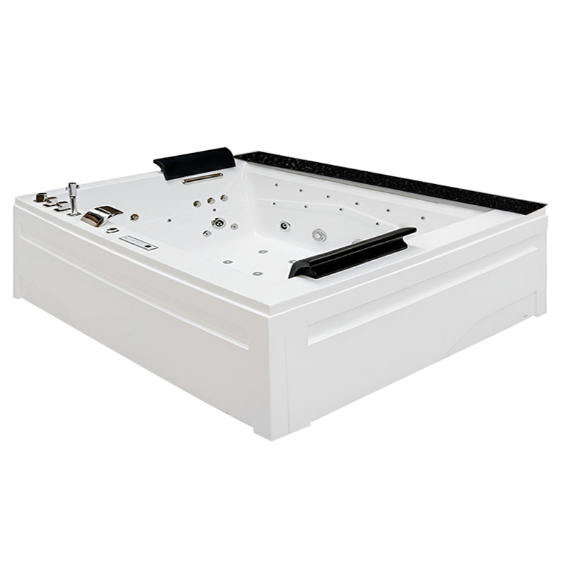 WANNA Z HYDROMASAŻEM KALAMBO 914 Z OBUDOWĄ CZARNA 190x150 CM KALAMBO-914-BL+OBUD