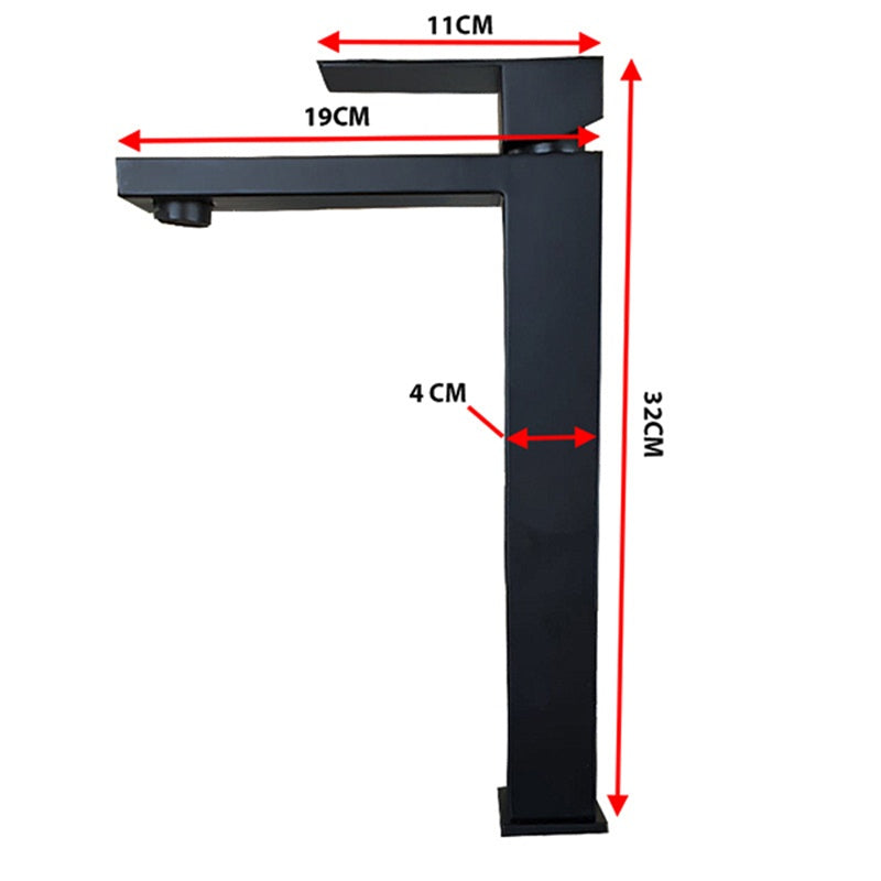 BATERIA UMYWALKOWA ŁAZIENKOWA STOJĄCA NABLATOWA F211HB CZARNA F211HB-BL