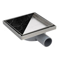 ODPŁYW LINIOWY KWADRATOWY OBROTOWY DL07 360 FIX G1 SATIN 10x10 CM DL07-360-FIX-G1-ST10