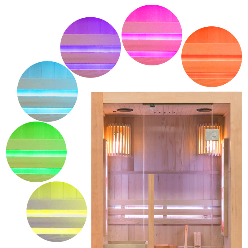 SAUNA FIŃSKA WYSOKOTEMPERATUROWA Z PIECEM KEMI1/HARVIA 1-2 OSOBOWA 120x105 KEMI1