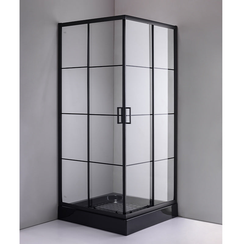 KABINA PRYSZNICOWA KWADRATOWA BL32B CZARNA 90x90 CM BL32B-90