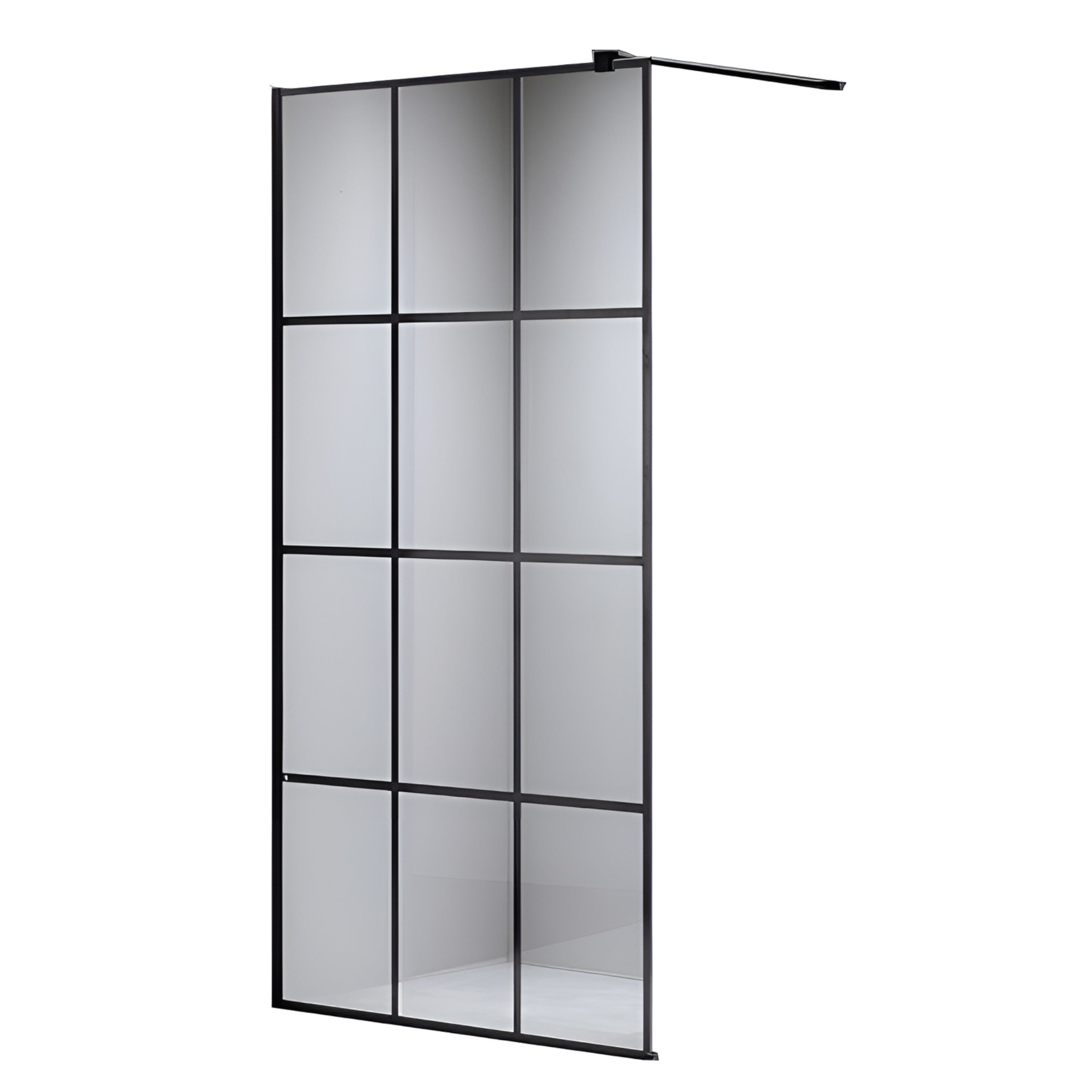 ŚCIANKA PRYSZNICOWA SH04A CZARNA 70 CM 8 MM SH04A-BL-70