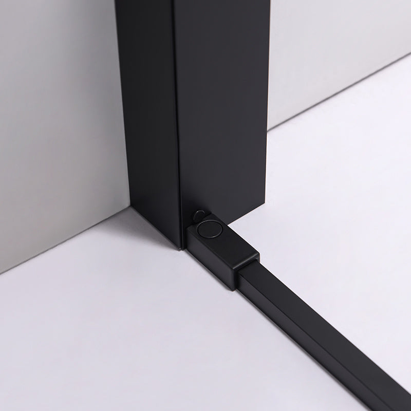 DRZWI PRYSZNICOWE SLIM NOVA NOVA CZARNE 120 CM 6 MM NOVA-BL-120