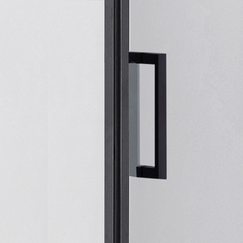 KABINA PRYSZNICOWA KWADRATOWA Z BRODZIKIEM KZ1390A/ST02A CZARNA/BIAŁY 80x80 CM