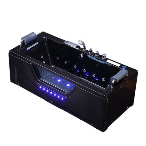 WANNA Z HYDROMASAŻEM CARINA 938 CZARNA 182x82 CM CARINA-938-BL-182X82