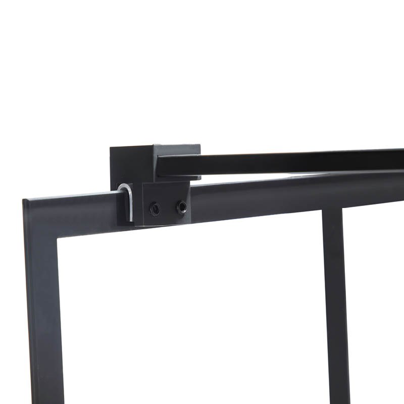 ŚCIANKA PRYSZNICOWA SH05E CZARNA 110 CM 8 MM SH05E-BL-110
