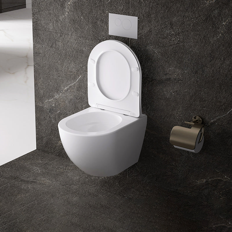 MISKA WC WISZĄCA TORNADO NERO-WH-03 BIAŁA DESKA WOLNOOPADAJĄCA DUROPLAST NERO-WH-03