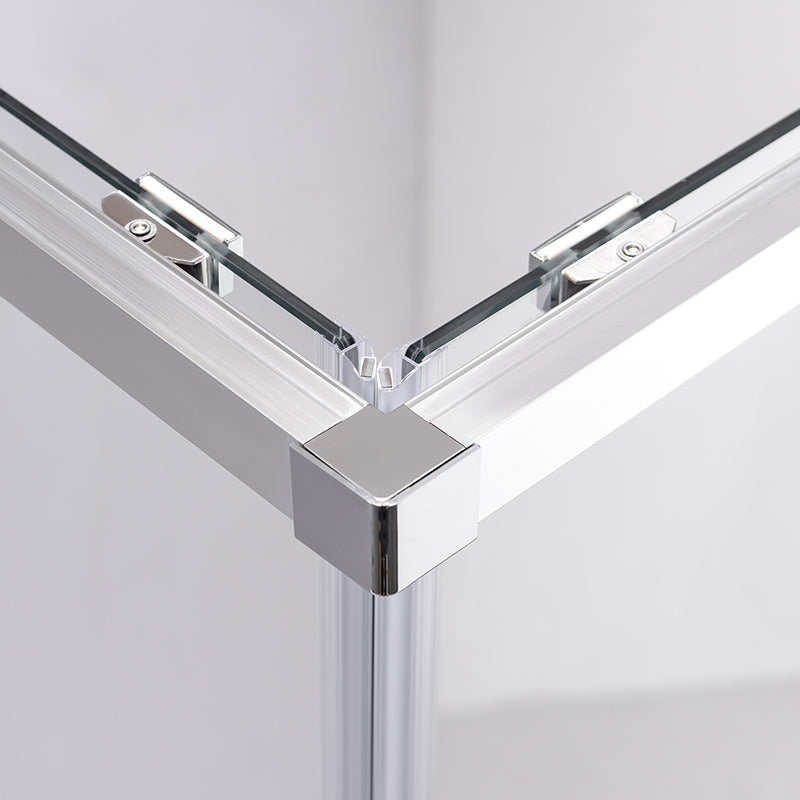 KABINA PRYSZNICOWA KWADRATOWA SUPER SLIM NOVA CHROM 80x80 CM 6 MM NOVA-CH-80X80