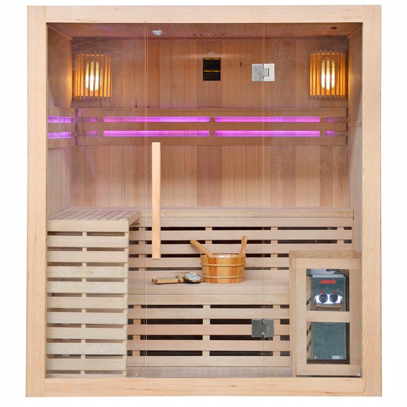 SAUNA FIŃSKA WYSOKOTEMPERATUROWA Z PIECEM OSLO5/HRAVIA 4-5 OSOBOWA 180x160 OSLO5