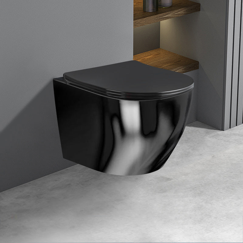 MISKA WC WISZĄCA RIMLESS MIZU-BL-RIM-03 CZARNA DESKA WOLNOOPADAJĄCA DUROPLAST MIZU-BL-RIM-03