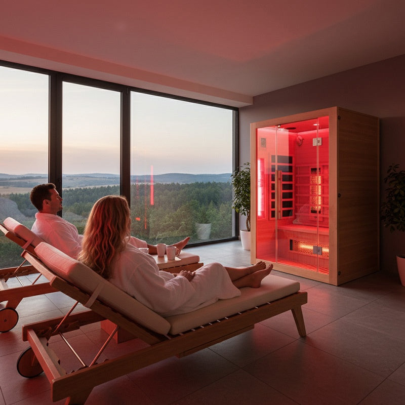 SAUNA SUCHA INFRARED NISKOTEMPERATUROWA ALTA2 2-3 OSOBOWA 120x105 CM ALTA2