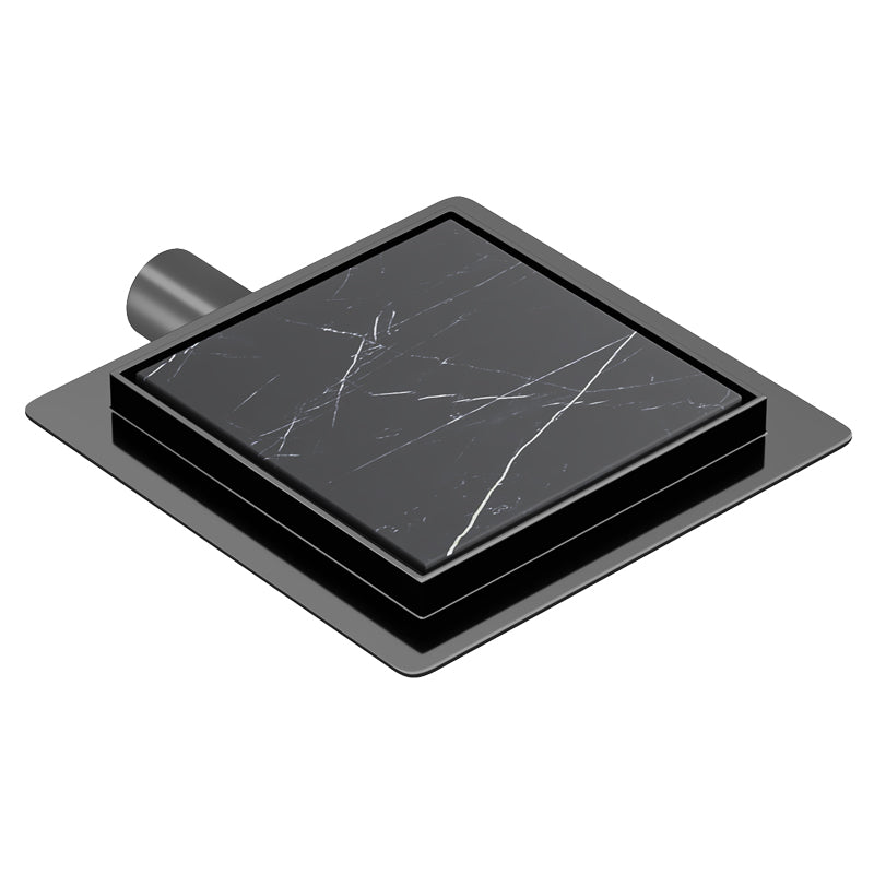 ODPŁYW LINIOWY KWADRATOWY DL06 FIX G1 CZARNY 15x15 CM DL06-FIX-G1-BL15