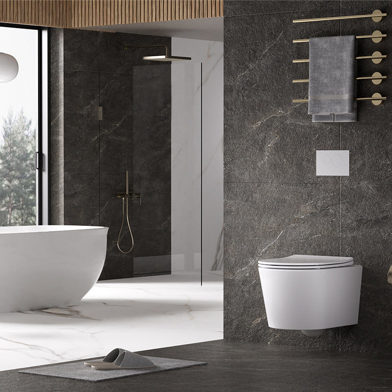 MISKA WC WISZĄCA TORNADO ELITE-WH-03 BIAŁA DESKA WOLNOOPADAJĄCA DUROPLAST ELITE-WH-03