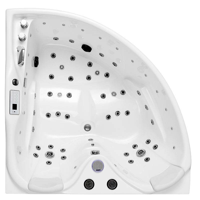 WANNA Z HYDROMASAŻEM ROMA 764 LEWA BIAŁA 150x150 CM ROMA-764-L-150