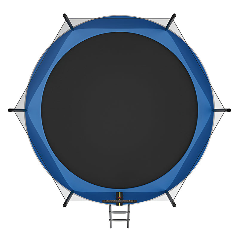 TRAMPOLINA OGRODOWA DLA DZIECI SKY 10FT CZARNO/NIEBIESKA 305 CM 10FT-SKY-305