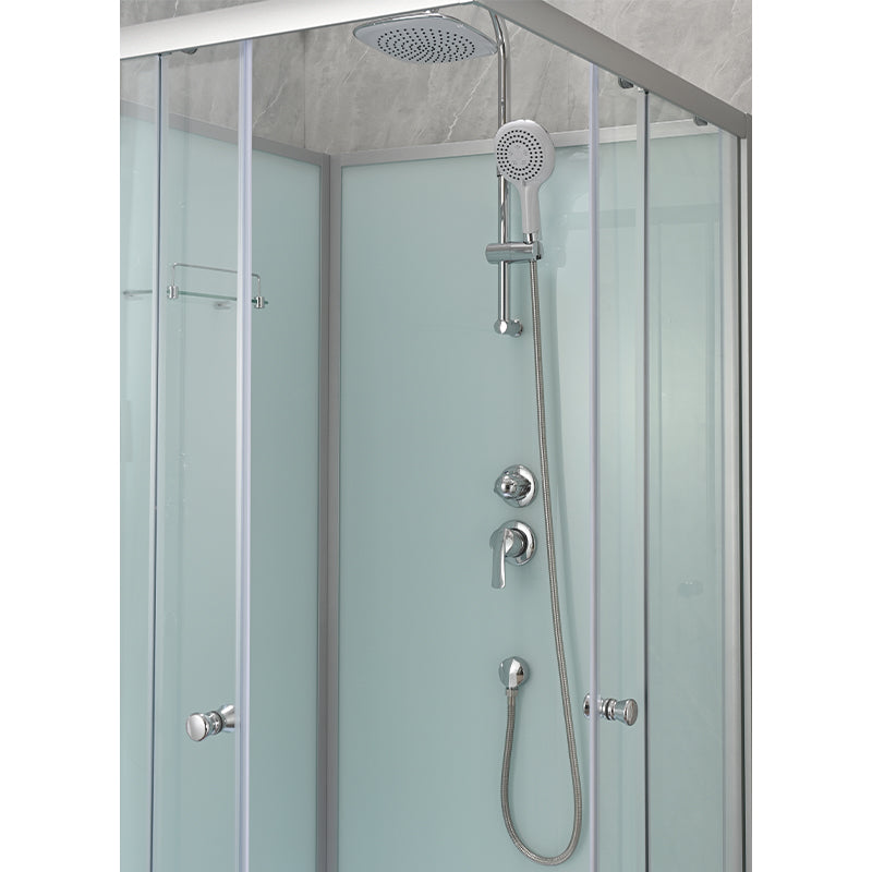 KABINA PRYSZNICOWA KWADRATOWA Z BRODZIKIEM WSH308 CHROM 90x90 CM WSH308-MAT-90