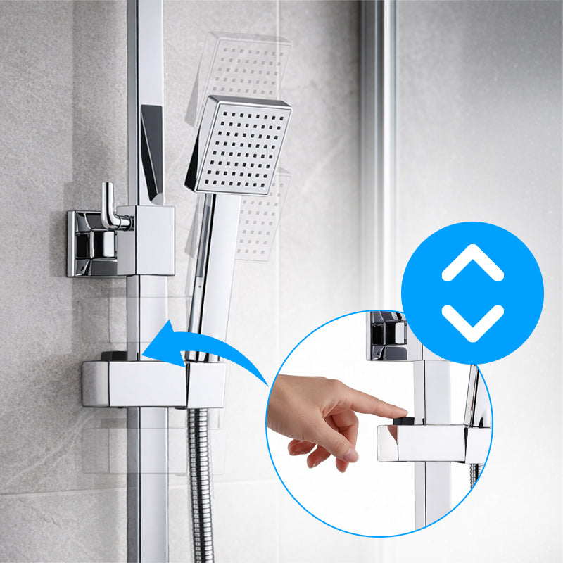 BATERIA PRYSZNICOWA ŁAZIENKOWA Z DESZCZOWNICĄ F170A CHROM F170A