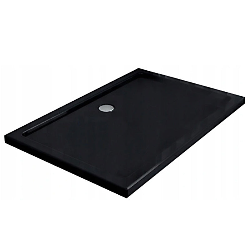 KABINA PRYSZNICOWA PROSTOKĄTNA + BRODZIK KZ03D/ST06C CHROM/CZARNY 120x100CM KZ03D+ST06C-BL