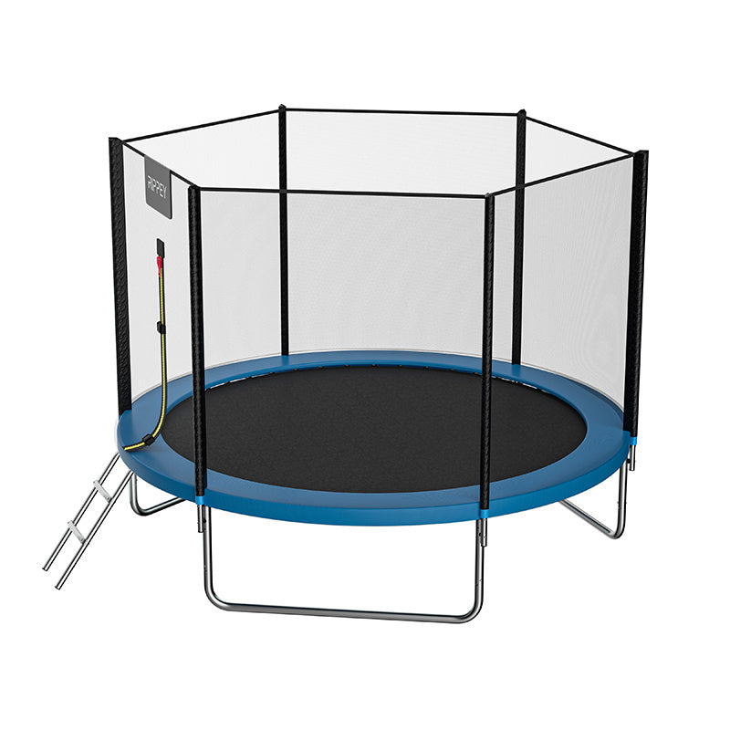 TRAMPOLINA OGRODOWA DLA DZIECI ZUMA 8FT CZARNO/NIEBIESKA 244 CM 8FT-ZUMA-244