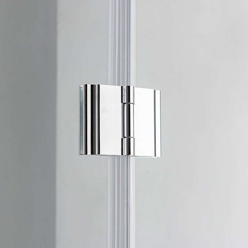 KABINA PRYSZNICOWA PÓŁOKRĄGŁA KZ92B CHROM 90x90 CM KZ92B-90