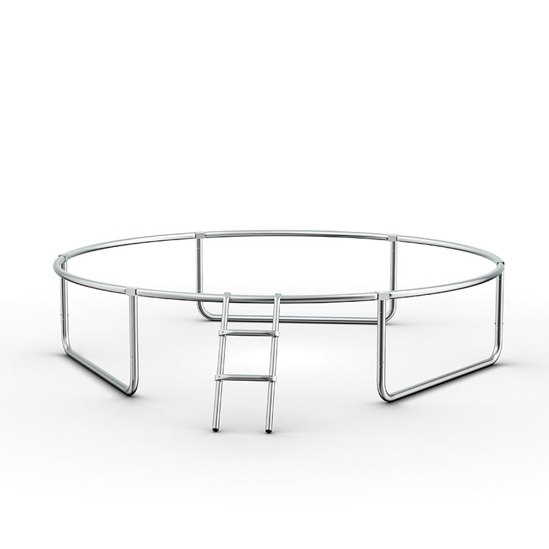 TRAMPOLINA OGRODOWA DLA DZIECI ZUMA 8FT CZARNO/NIEBIESKA 244 CM 8FT-ZUMA-244