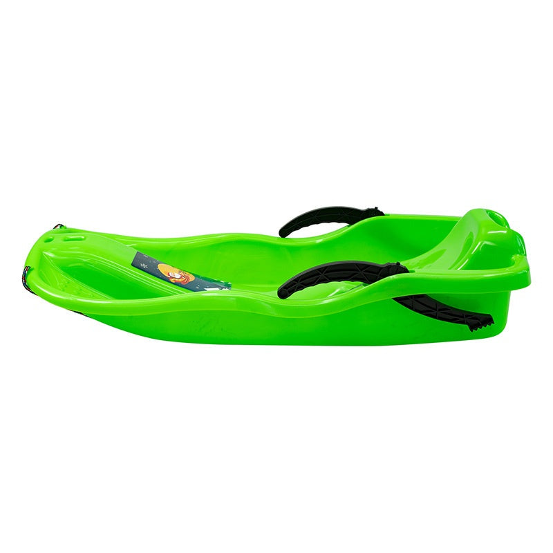SANKI DZIECIĘCE Z HAMULCEM ŚLIZG PLASTIKOWY SKIPPER ZIELONE SKIPPER-GN