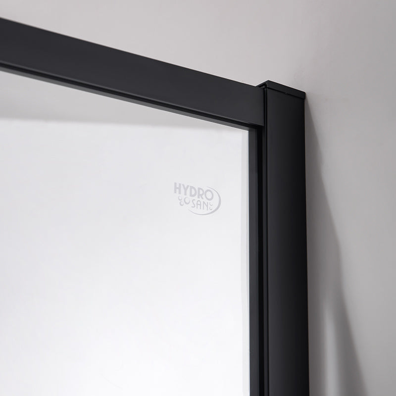 DRZWI PRYSZNICOWE SUPER SLIM NOVA CZARNE 100 CM 6 MM NOVA-BL-100