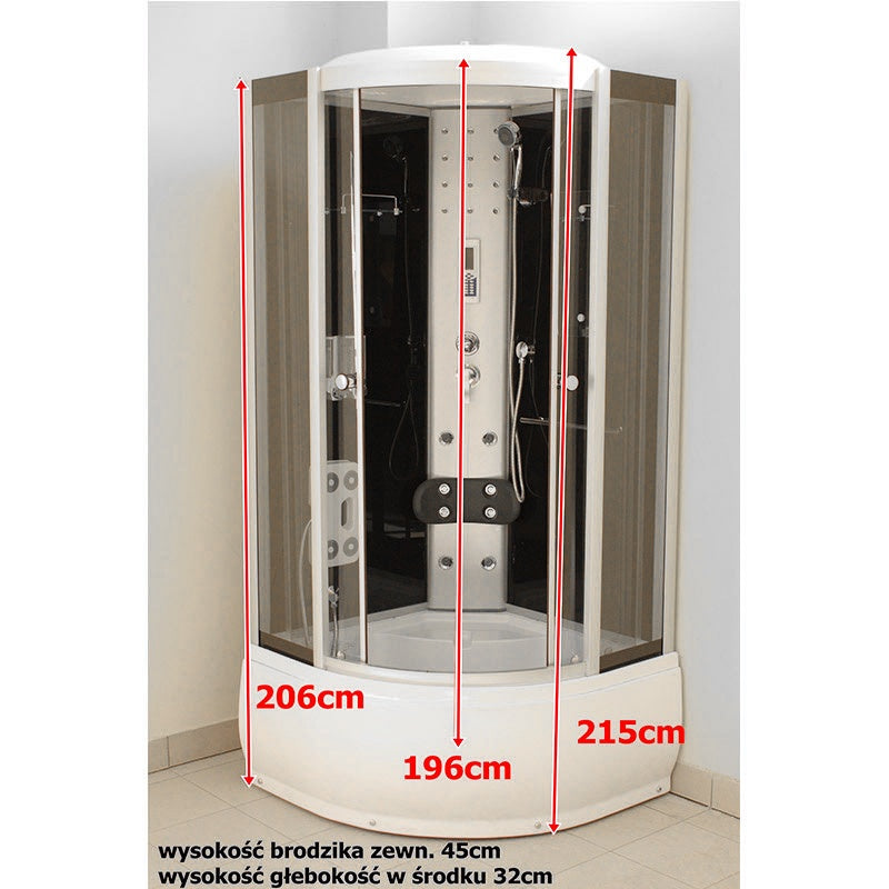 Kabina prysznicowa z hydromasażem WSH7102 100X100 WSH7102-100