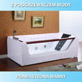 WANNA Z HYDROMASAŻEM NAPOLI 609AH PRAWA 180x90 CM NAPOLI-609AH-P-180X90