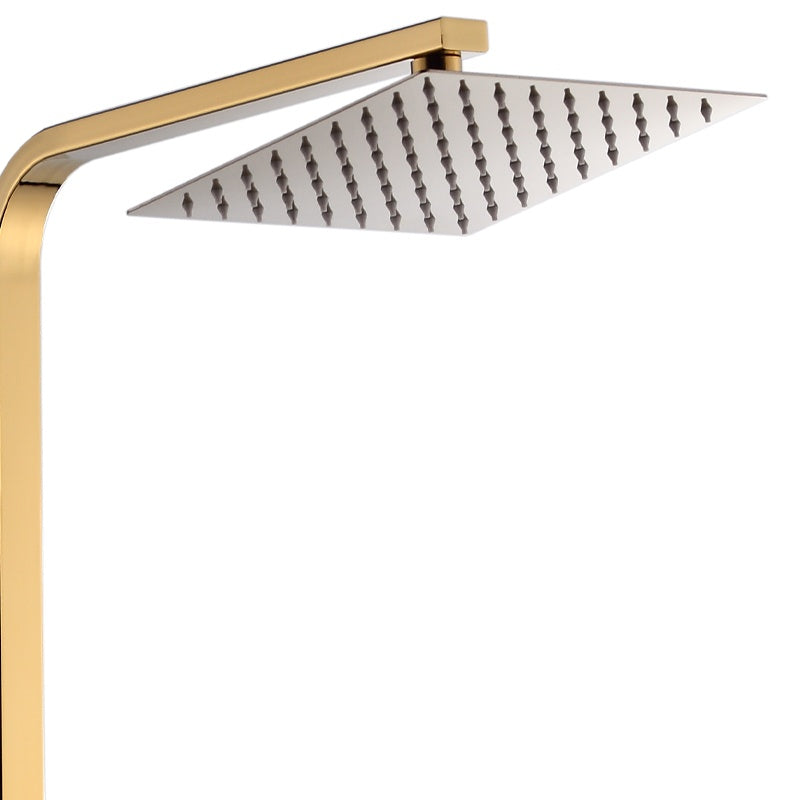 BATERIA PRYSZNICOWA Z TERMOSTATEM I DESZCZOWNICĄ T153C ZŁOTA T153C-GL
