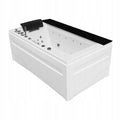 WANNA Z HYDROMASAŻEM LOBOS 915 Z OBUDOWĄ CZARNA 170x100 CM LOBOS-915-BL-OBUD