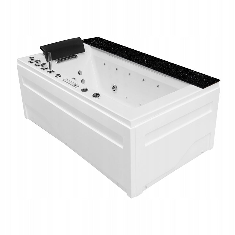 WANNA Z HYDROMASAŻEM LOBOS 915 Z OBUDOWĄ CZARNA 170x100 CM LOBOS-915-BL-OBUD