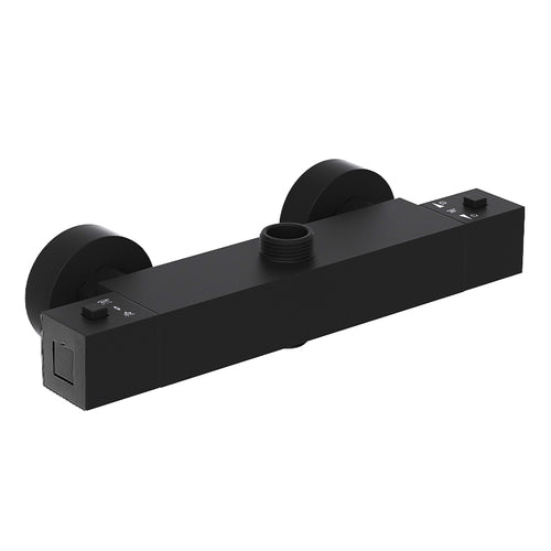 BATERIA PRYSZNICOWA Z TERMOSTATEM ŚCIENNA ŁAZIENKOWA T207B-BL CZARNA T207B-BL