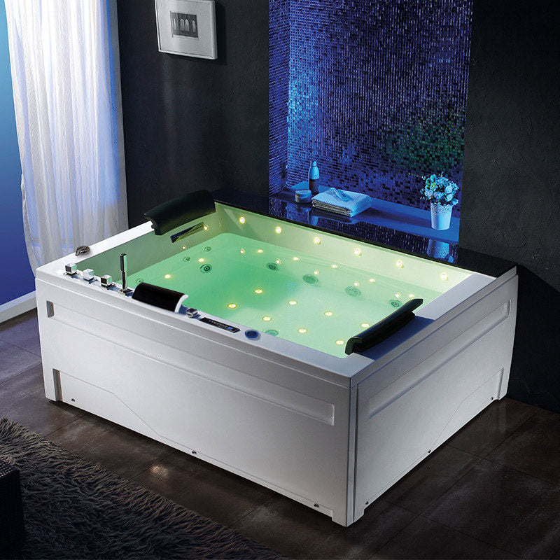 WANNA Z HYDROMASAŻEM KALAMBO 914 Z OBUDOWĄ CZARNA 190x150 CM KALAMBO-914-BL+OBUD