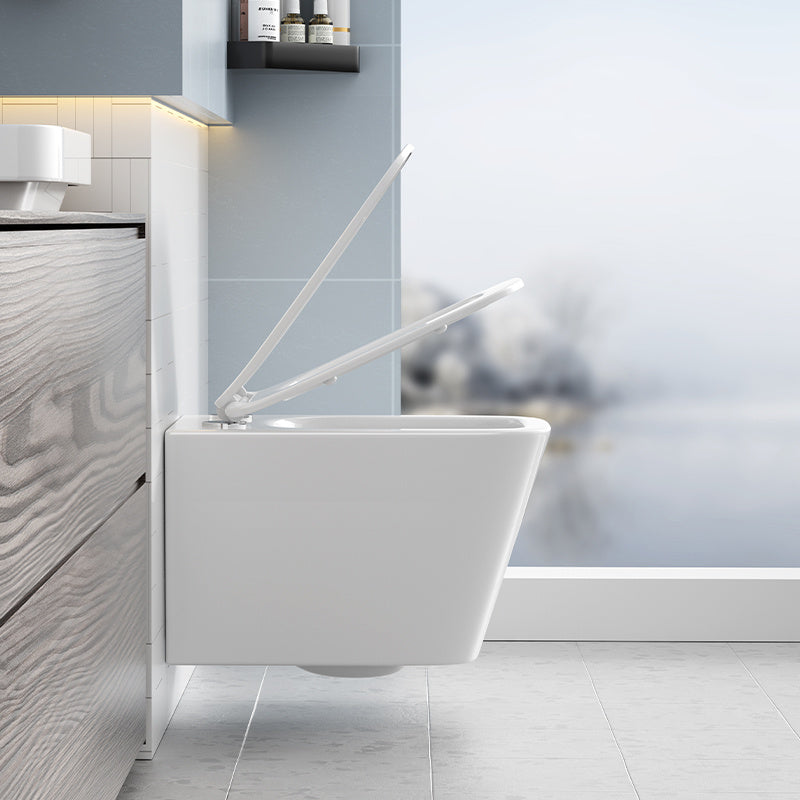 MISKA WC WISZĄCA RIMLESS RAIN-WH-RIM-03 BIAŁA DESKA WOLNOOPADAJĄCA DUROPLAST RAIN-WH-RIM-03