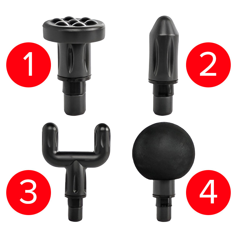 PISTOLET DO MASAŻU MASAŻER DO PLECÓW CIAŁA MASSAGE GUN + 4 KOŃCÓWEK RP07 RP07