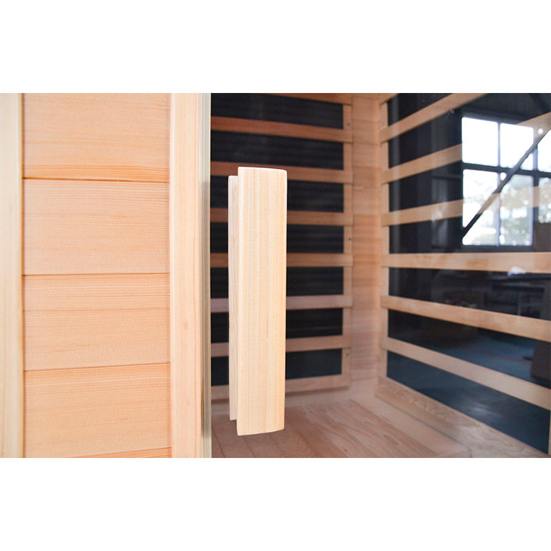 SAUNA SUCHA INFRARED NISKOTEMPERATUROWA LAHTI1 1-2 OSOBOWA 105x90 CM LAHTI1