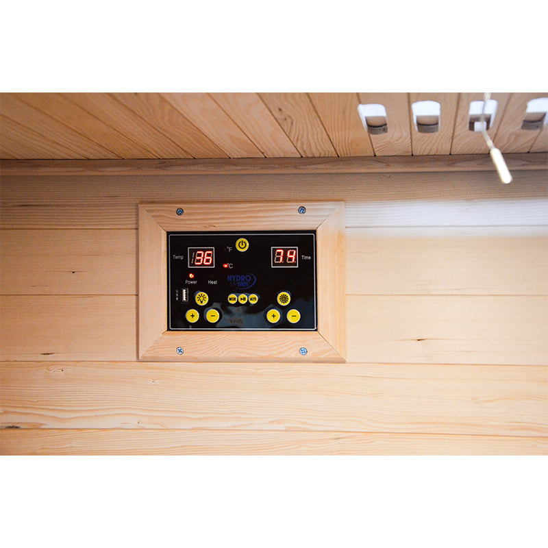 SAUNA SUCHA INFRARED NISKOTEMPERATUROWA LAHTI2 2-3 OSOBOWA 120x120 CM LAHTI2