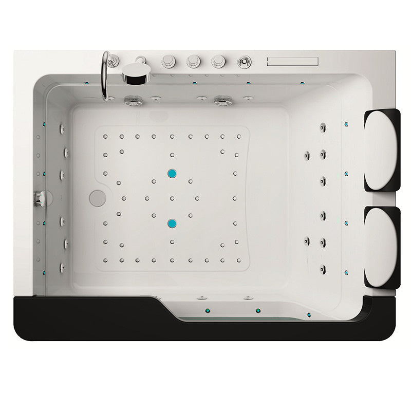 WANNA Z HYDROMASAŻEM TUGELA 913 CZARNA 170x130 CM TUGELA-913-BL
