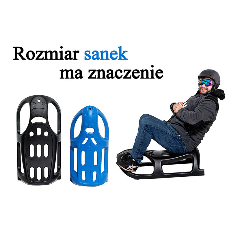 SANKI DZIECIĘCE TRADYCYJNE NA PŁOZACH OLAF CZARNE OLAF-BL