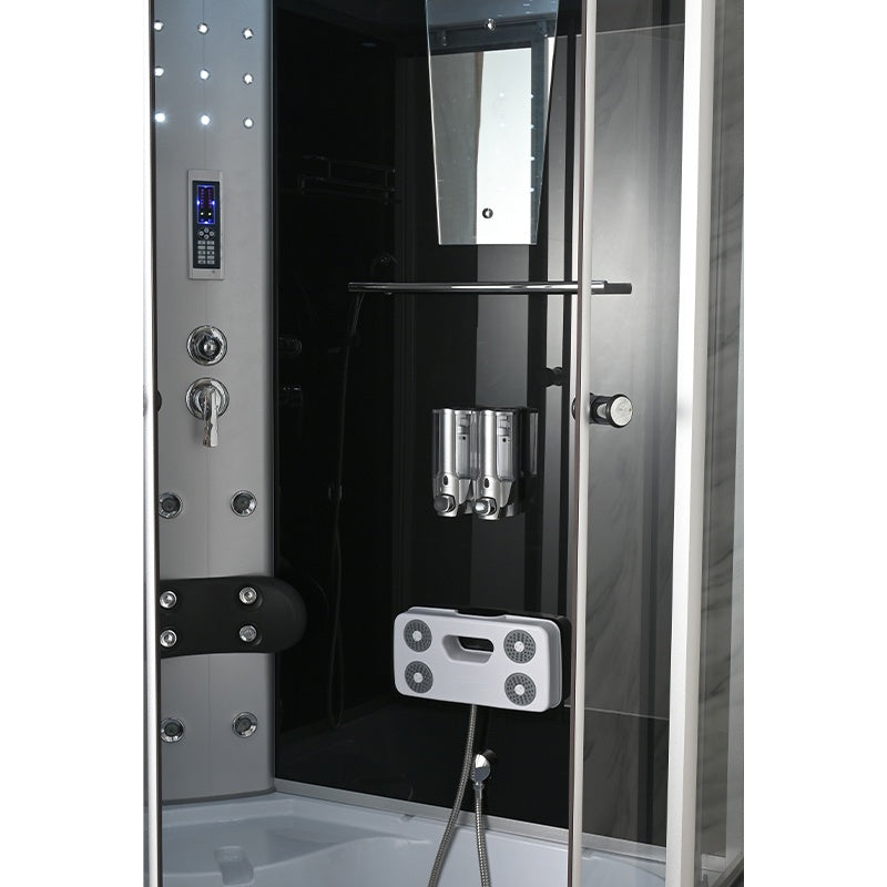 KABINA PRYSZNICOWA Z HYDROMASAŻEM I SAUNĄ WSH7106LS LEWA 120x80 CM WSH7106LS-120X80