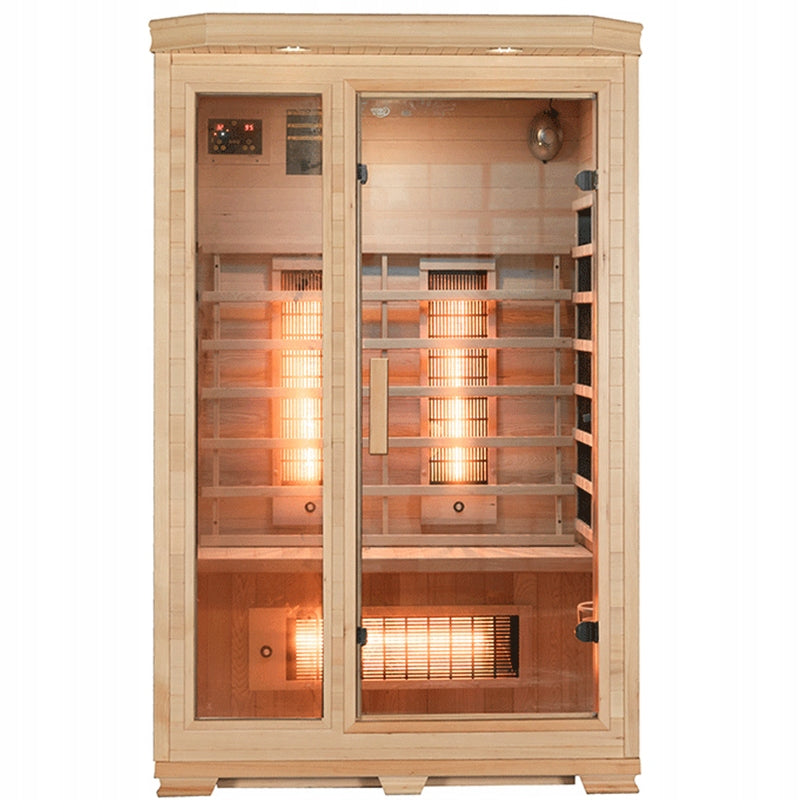SAUNA SUCHA INFRARED NISKOTEMPERATUROWA BERGEN3 2-3 OSOBOWA 120x105 CM BERGEN3
