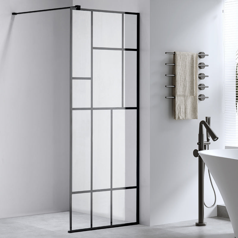 ŚCIANKA PRYSZNICOWA SH05B CZARNA 80 CM 8 MM SH05B-BL-80