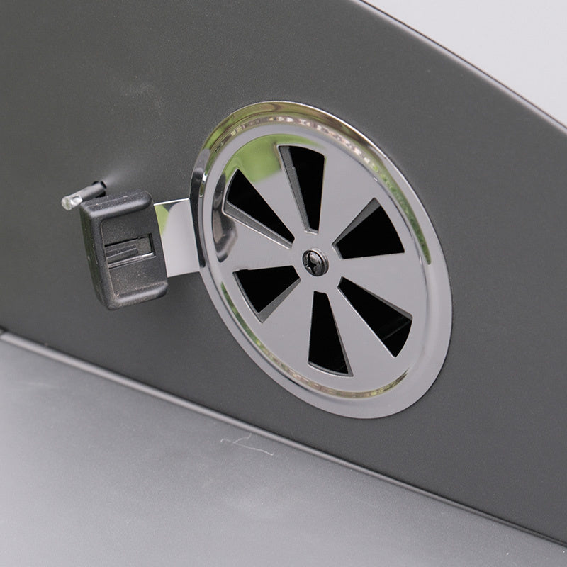 GRILL OGRODOWY WĘGLOWY Z POKRYWĄ I PÓŁKAMI VL14 SZARY VL14-GREY